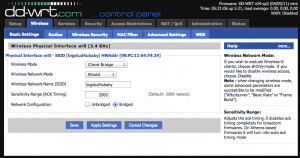 My DD-WRT wireless configuration