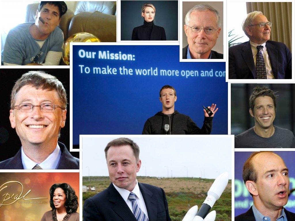Collage of the 10 best billionaires